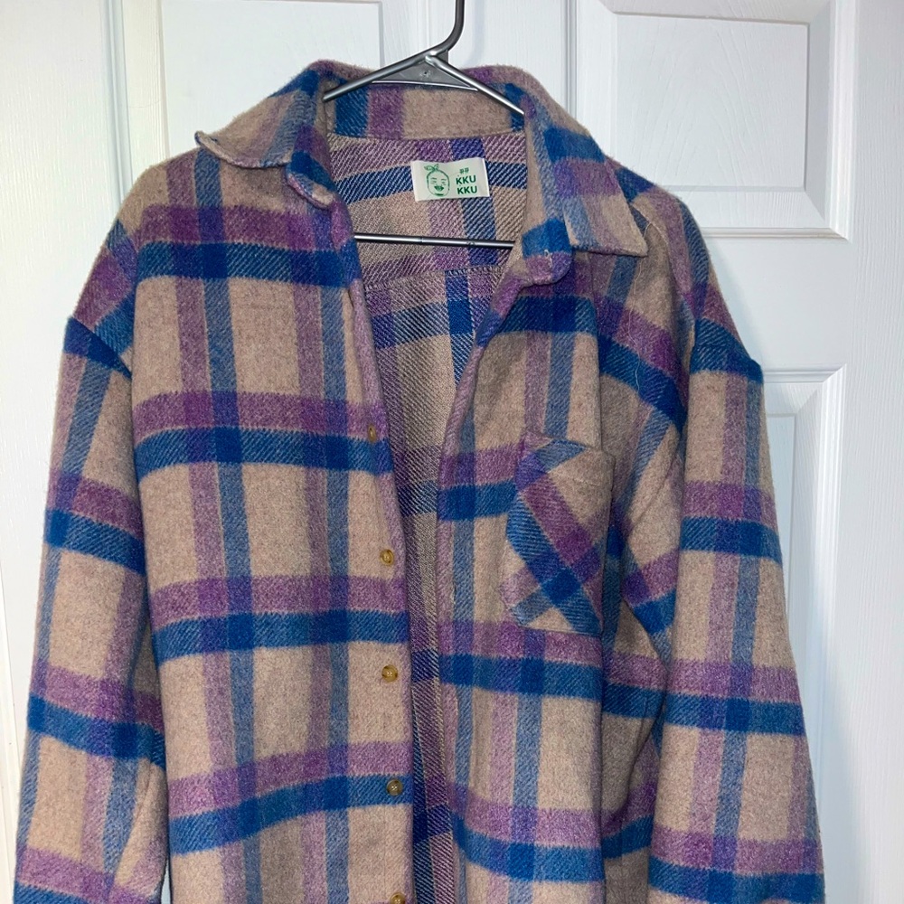 Simons KKU KKU Oversized Korean Felt Shirt
